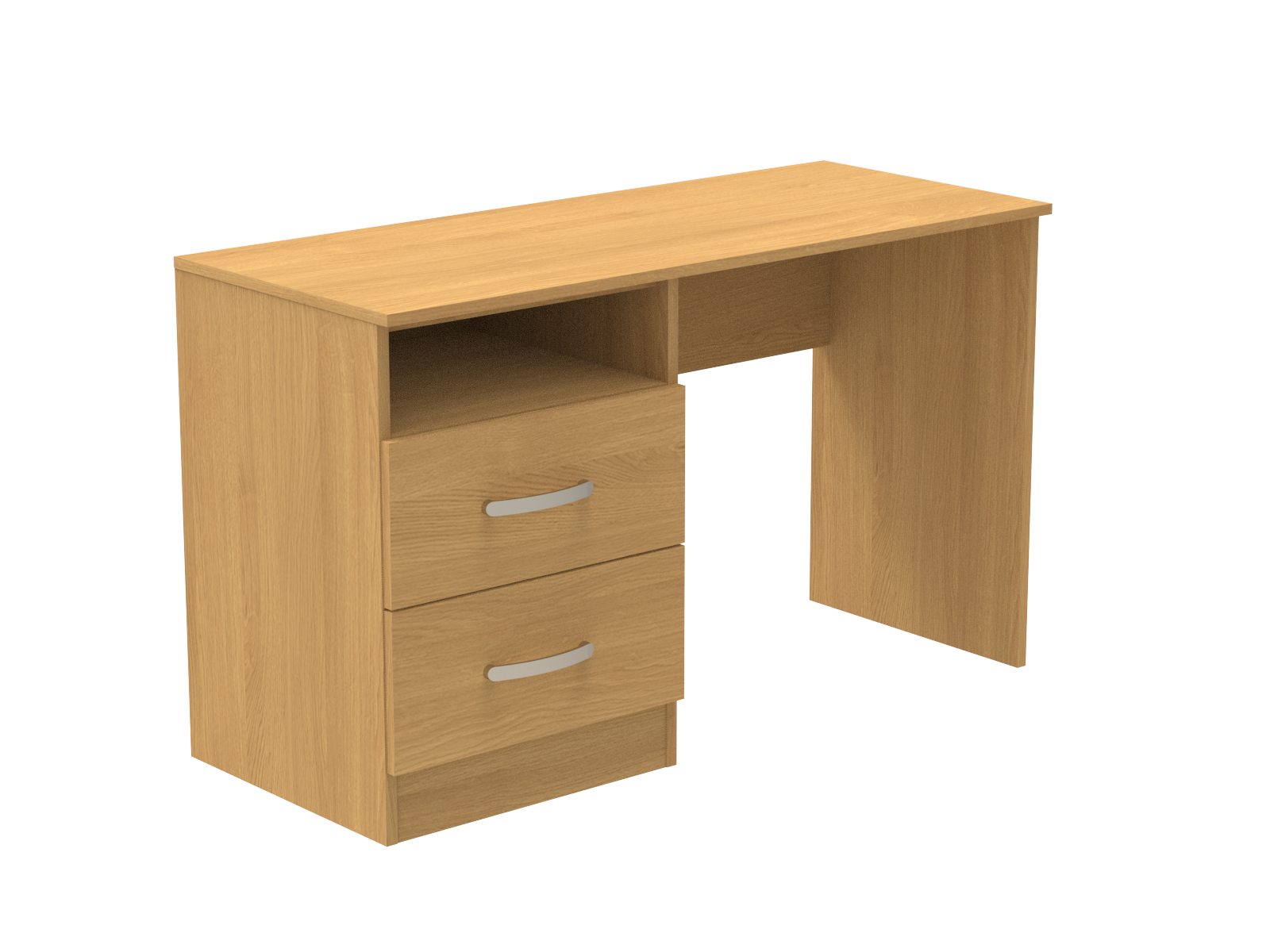 Amberley 2 Drawer Dressing Table with Open Shelf 1200mm wide (Left Handed)