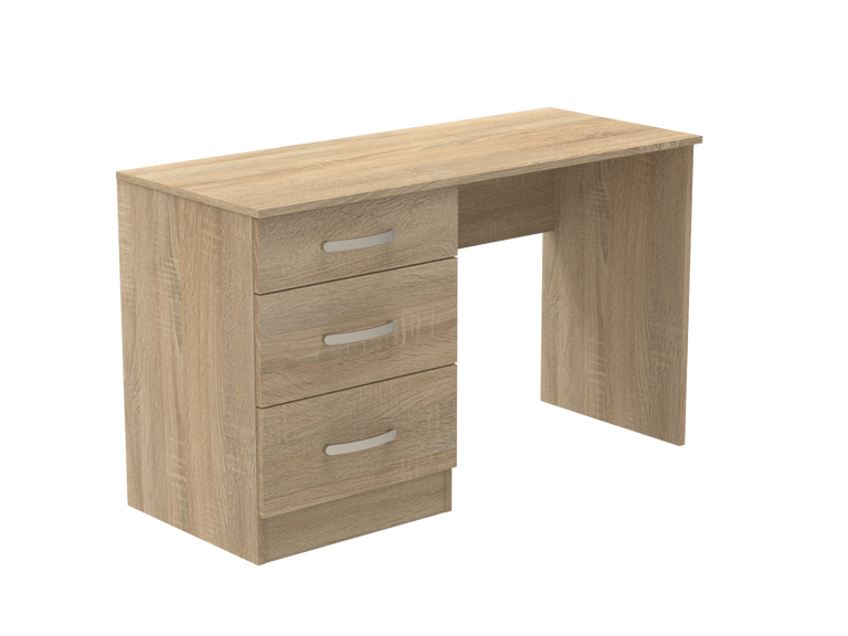 Amberley 3 Drawer Dressing Table 1200mm wide (Left Handed)