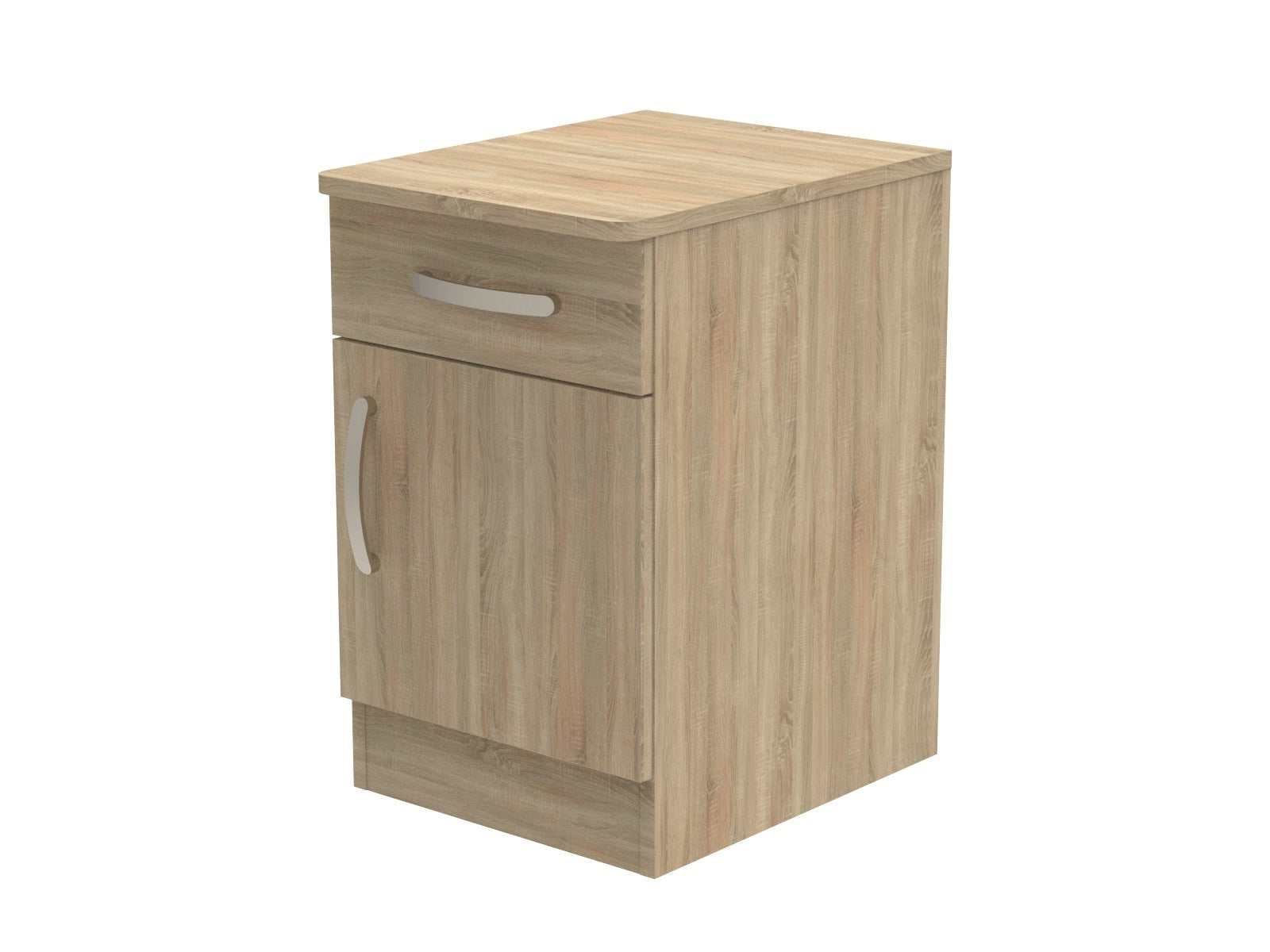 Amberley Single Drawer & Door Bedside Cupboard with Top Drawer Lock 400mm wide (Right Handed)