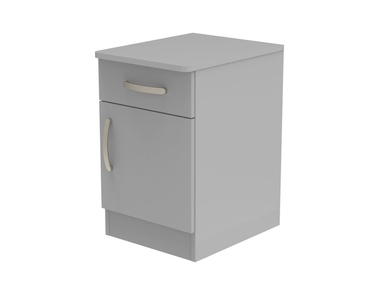 Amberley Single Drawer & Door Bedside Cupboard with Top Drawer Lock 400mm wide (Right Handed)