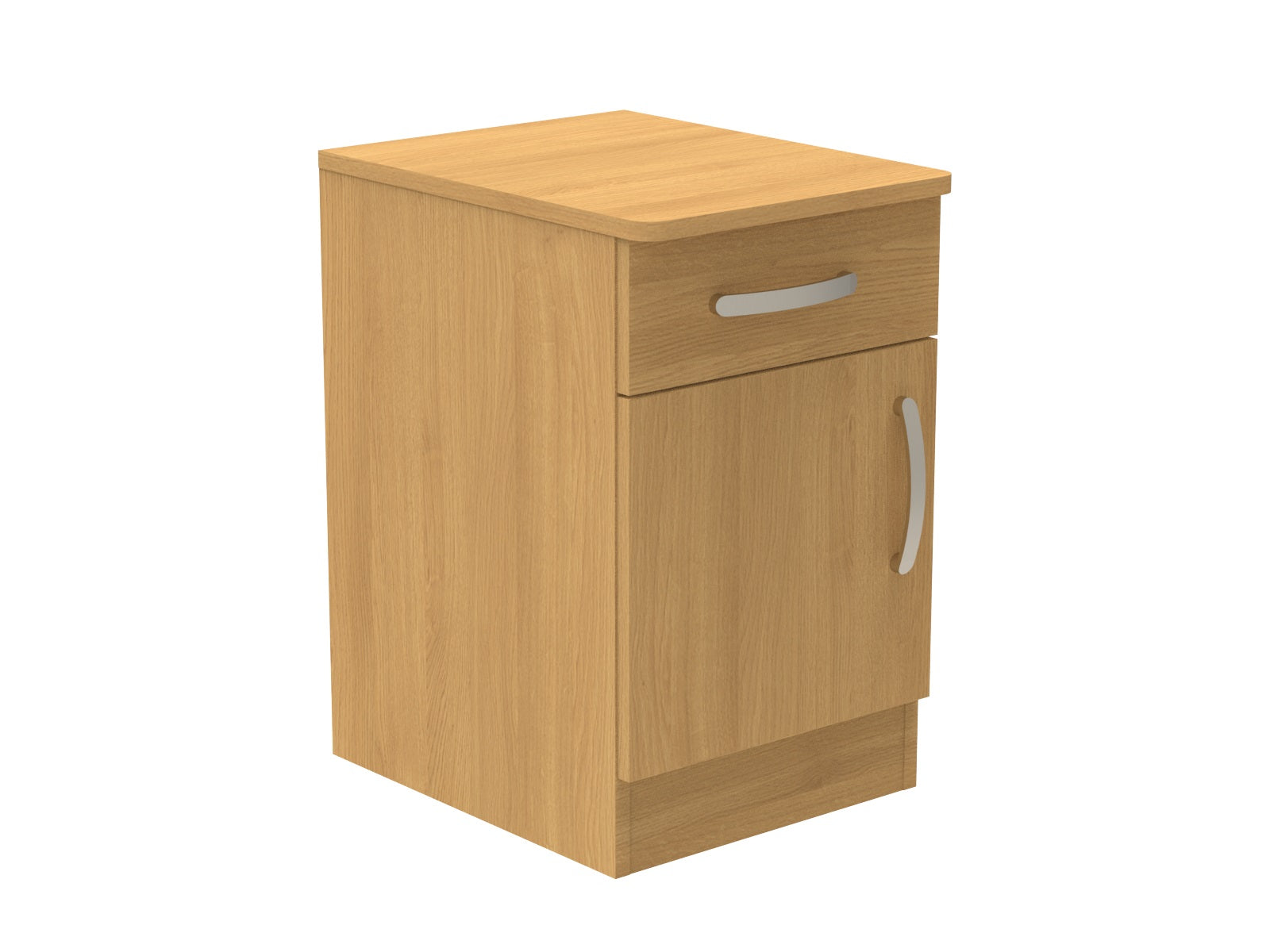 Amberley Single Drawer & Door Bedside Cupboard with Top Drawer Lock 400mm wide (Left Handed)
