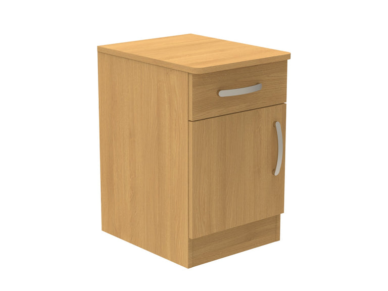 Amberley Single Drawer & Door Bedside Cupboard with Top Drawer Lock 400mm wide (Left Handed)