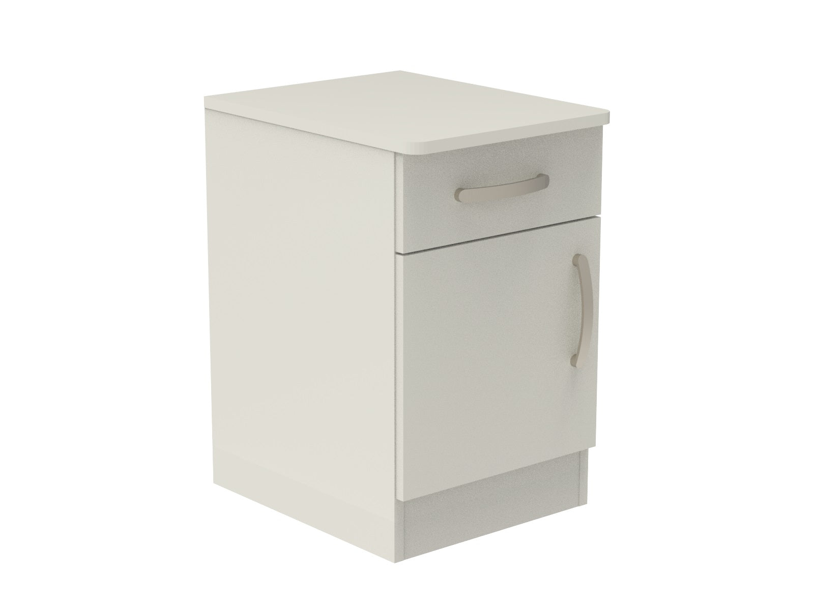 Amberley Single Drawer & Door Bedside Cupboard with Top Drawer Lock 400mm wide (Left Handed)