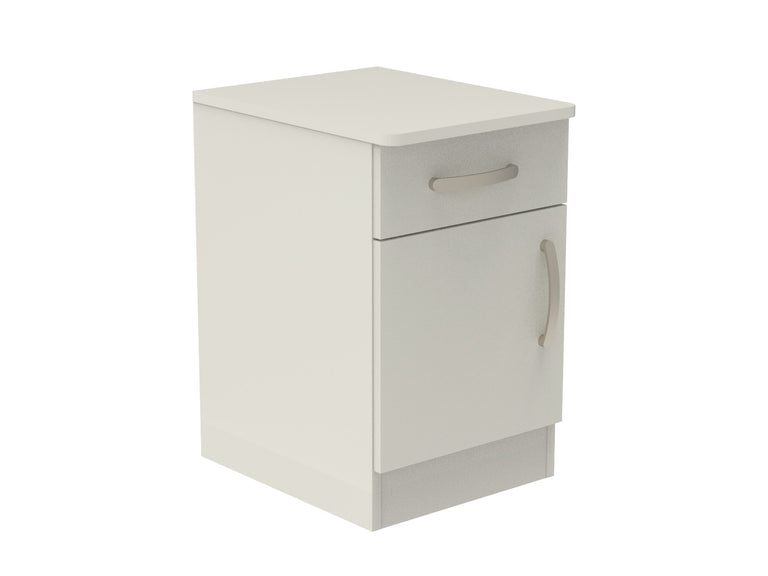 Amberley Single Drawer & Door Bedside Cupboard with Top Drawer Lock 400mm wide (Left Handed)