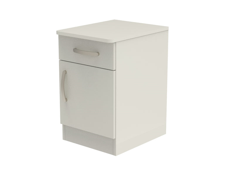 Amberley Single Drawer & Door Bedside Cupboard with Top Drawer Lock 400mm wide (Right Handed)