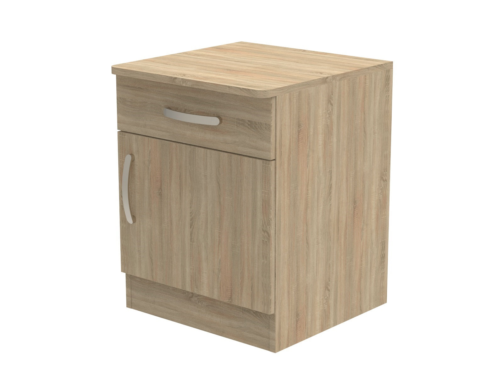 Amberley Single Drawer & Door Bedside Cupboard with Top Drawer Lock 500mm wide (Right Handed)