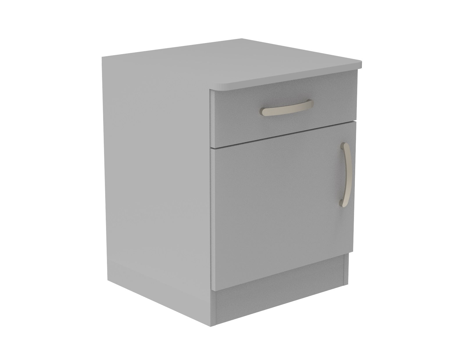 Amberley Single Drawer & Door Bedside Cupboard with Top Drawer Lock 500mm wide (Left Handed)