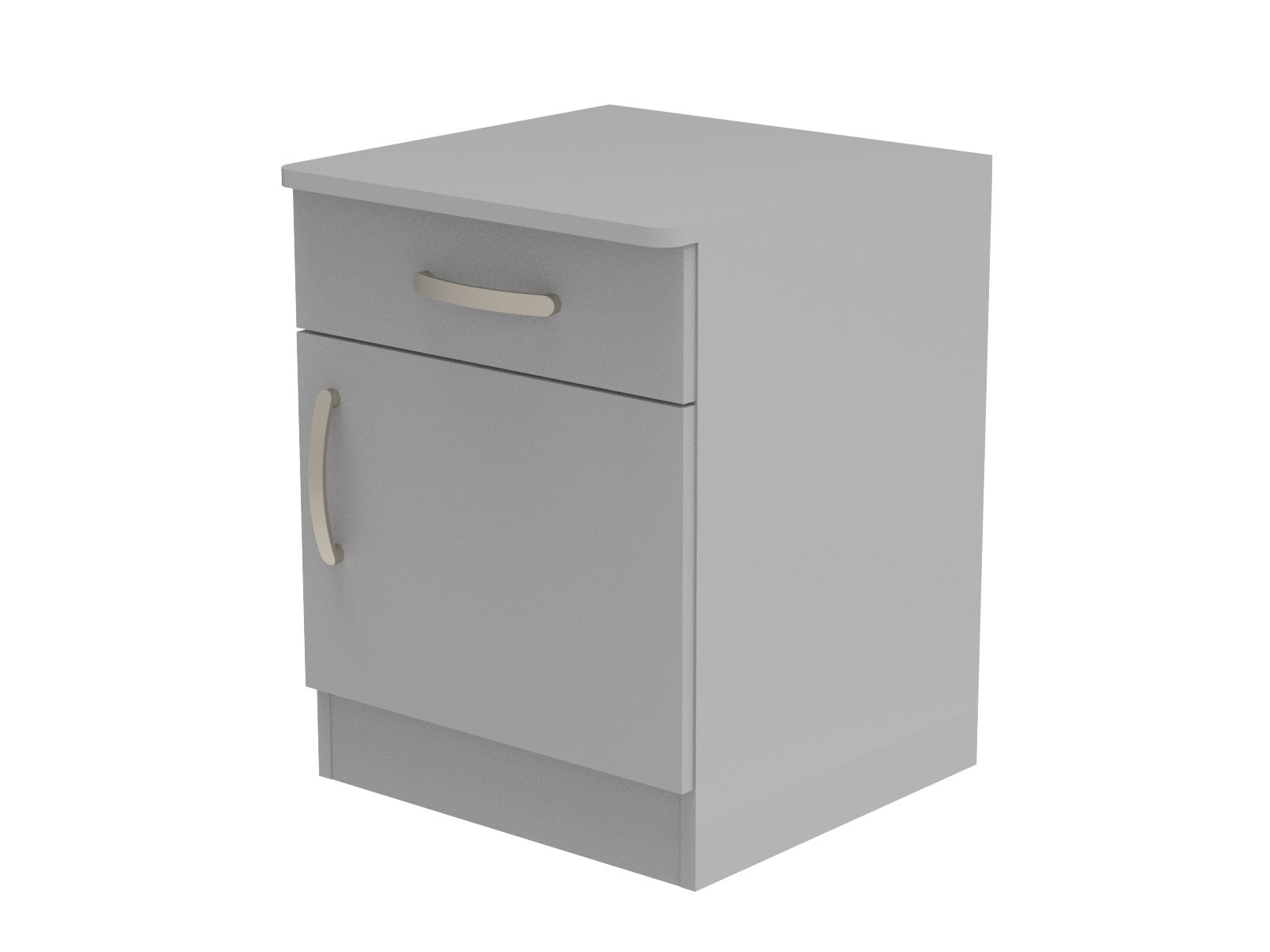 Amberley Single Drawer & Door Bedside Cupboard with Top Drawer Lock 500mm wide (Right Handed)