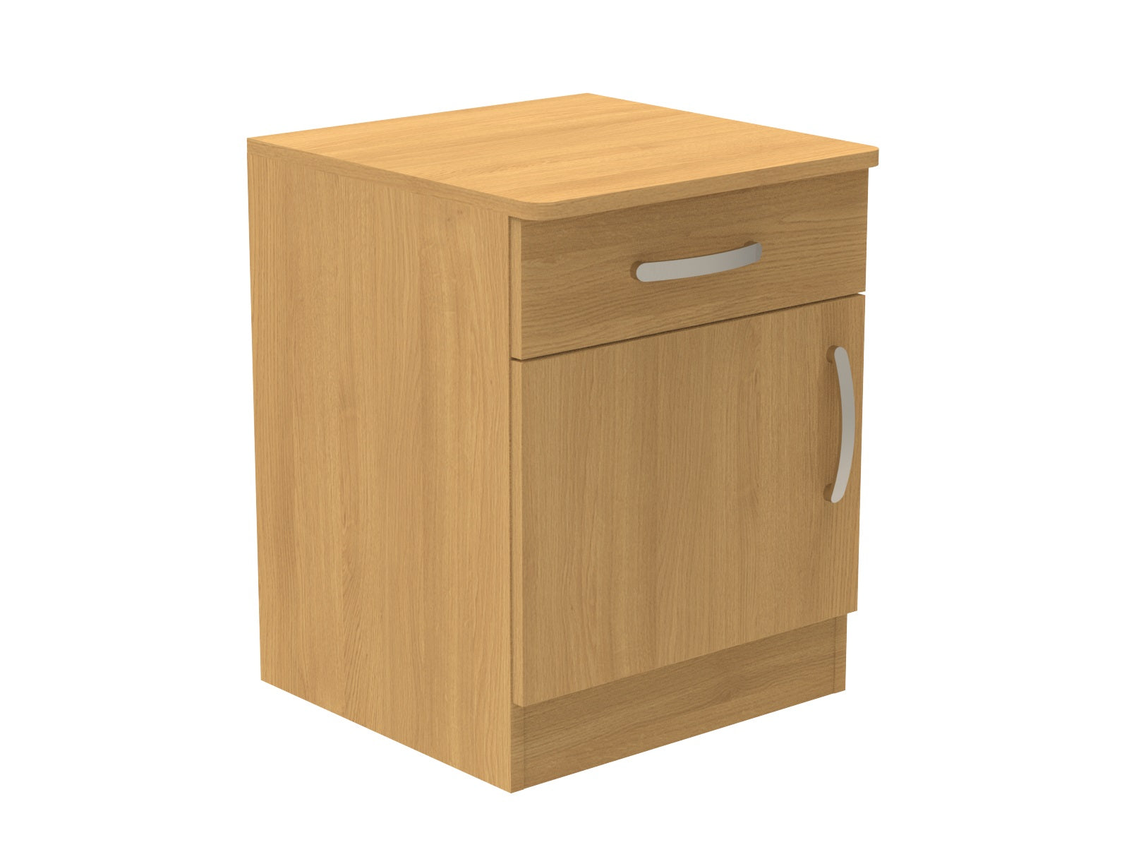 Amberley Single Drawer & Door Bedside Cupboard with Top Drawer Lock 500mm wide (Left Handed)