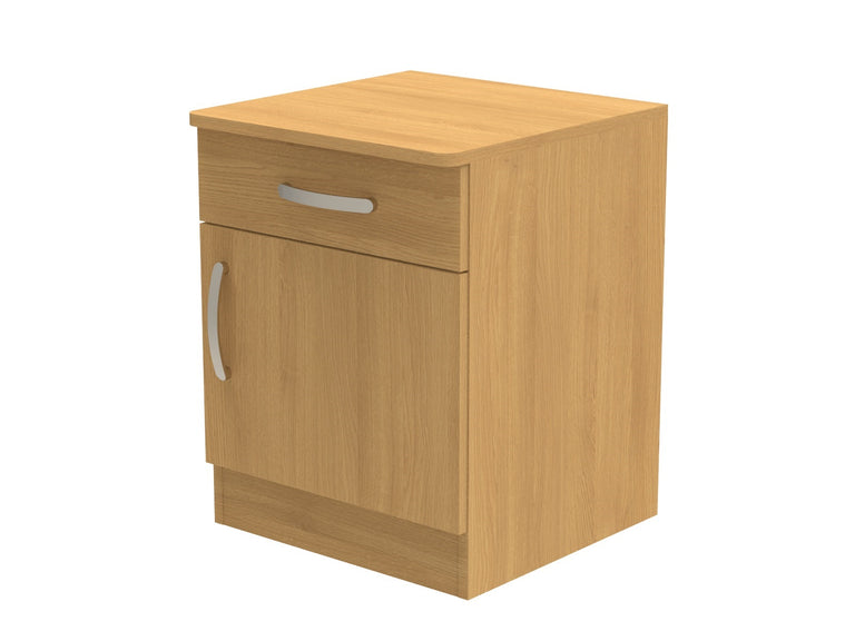Amberley Single Drawer & Door Bedside Cupboard with Top Drawer Lock 500mm wide (Right Handed)