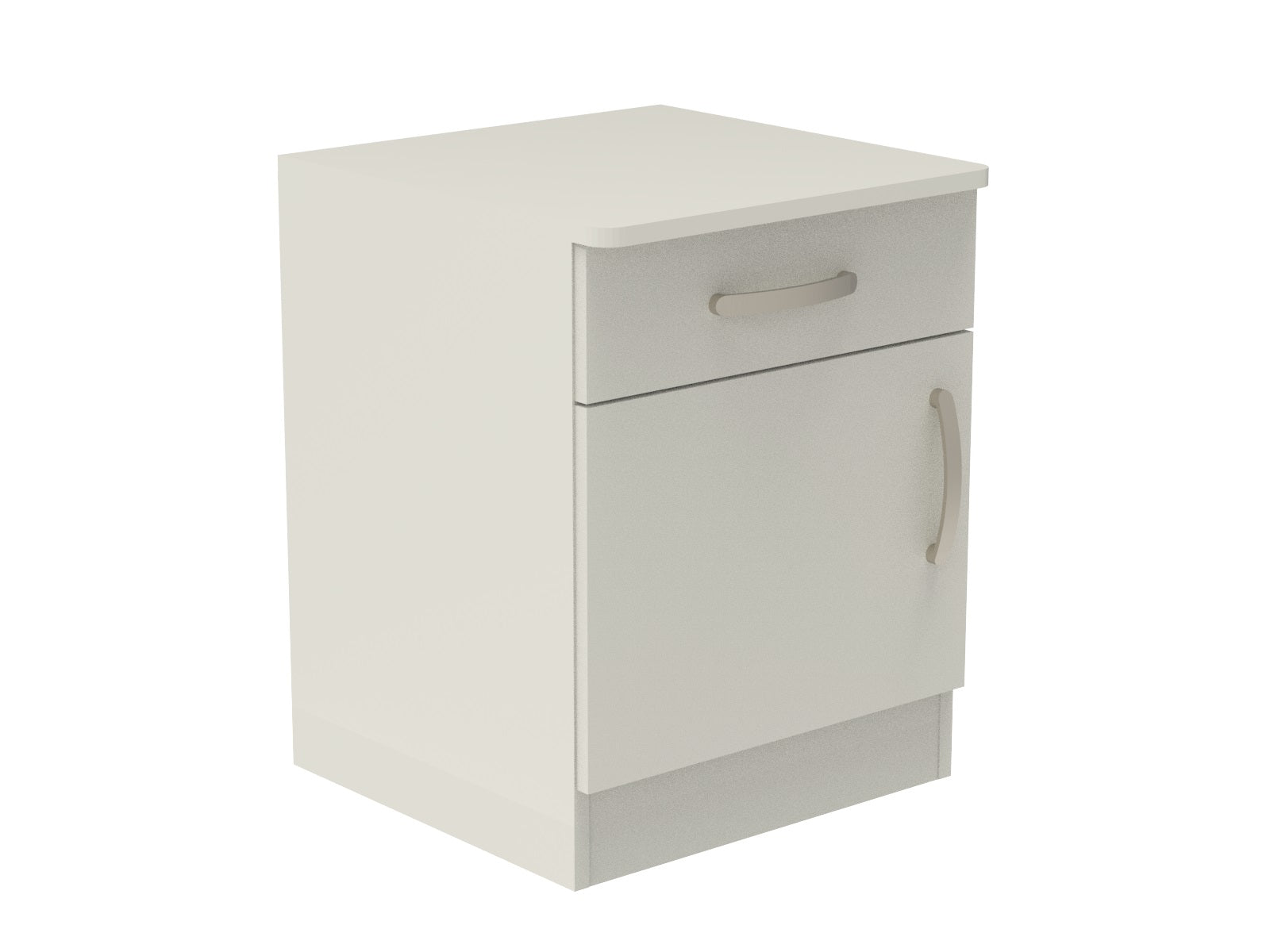 Amberley Single Drawer & Door Bedside Cupboard with Top Drawer Lock 500mm wide (Left Handed)