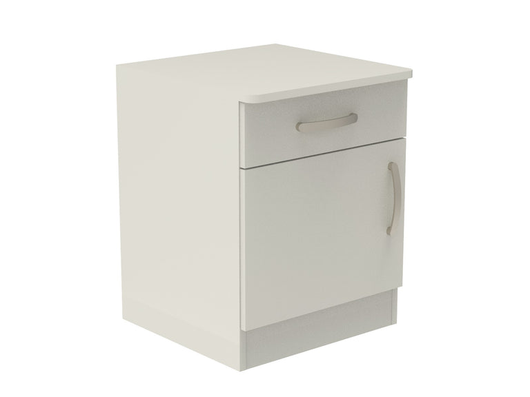 Amberley Single Drawer & Door Bedside Cupboard with Top Drawer Lock 500mm wide (Left Handed)