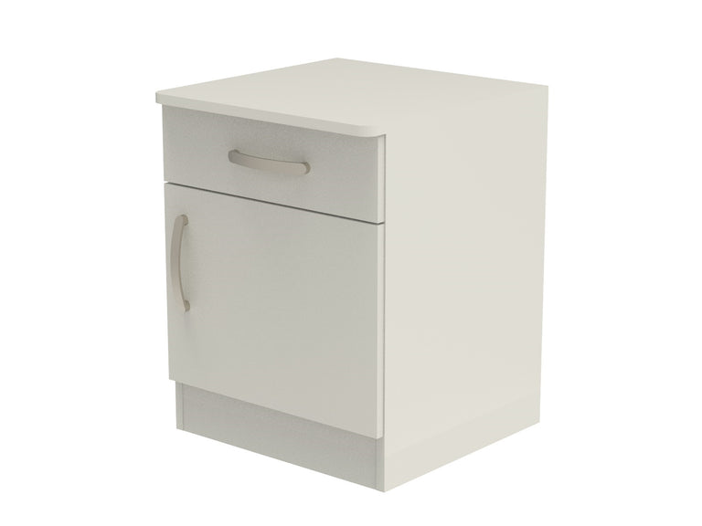 Amberley Single Drawer & Door Bedside Cupboard with Top Drawer Lock 500mm wide (Right Handed)
