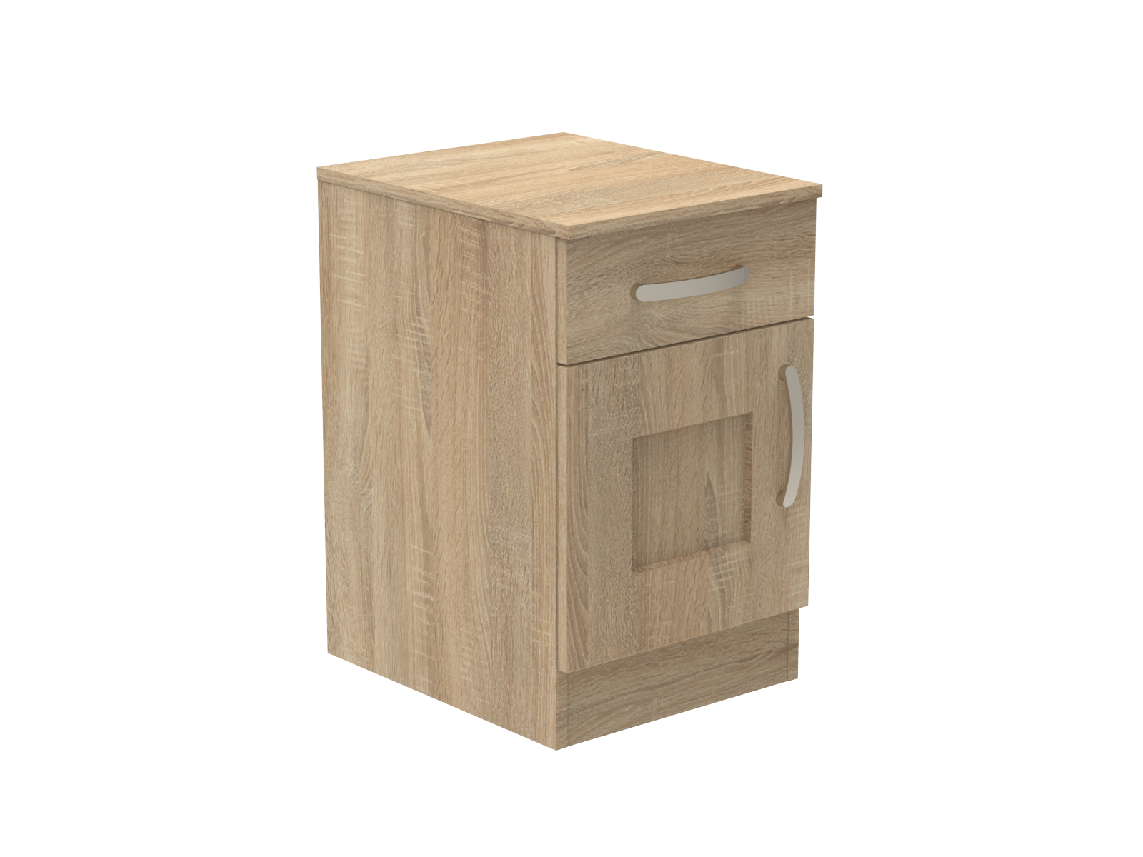 Caversham Single Drawer & Door Bedside Cupboard with Top Drawer Lock 400mm wide (Left Handed)