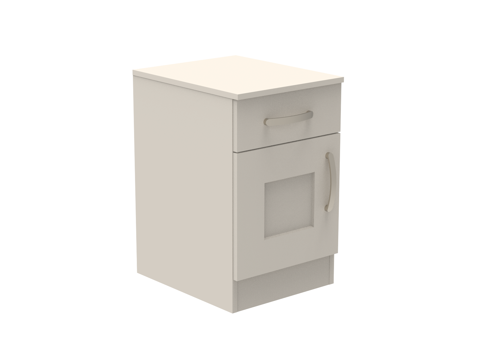 Caversham Single Drawer & Door Bedside Cupboard with Top Drawer Lock 400mm wide (Left Handed)