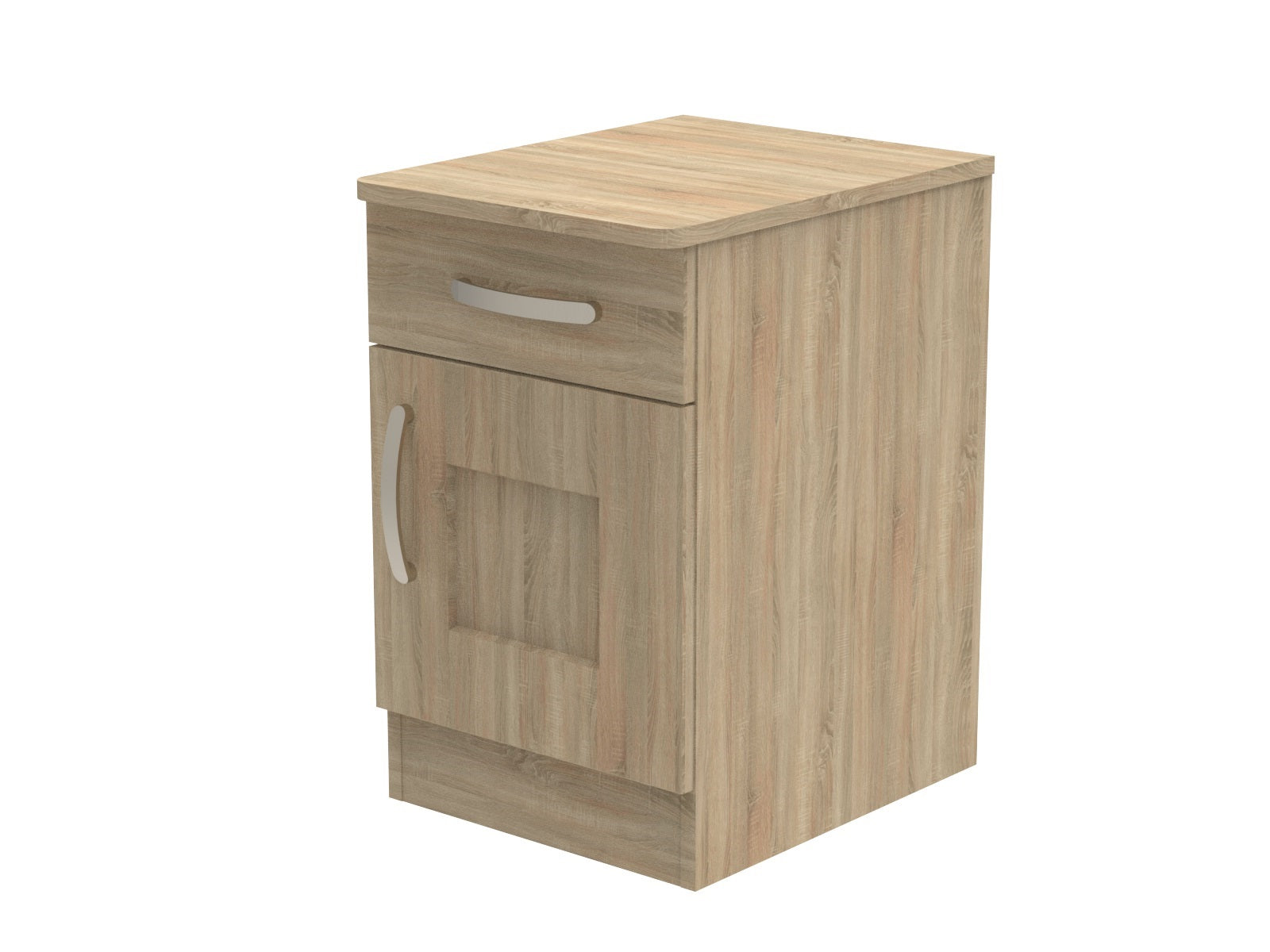 Caversham Single Drawer & Door Bedside Cupboard 400mm wide (Right Handed)