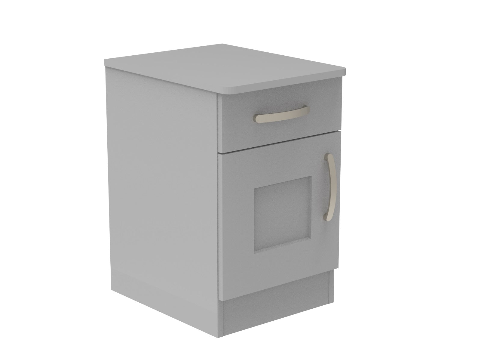 Caversham Single Drawer & Door Bedside Cupboard with Top Drawer Lock 400mm wide (Left Handed)
