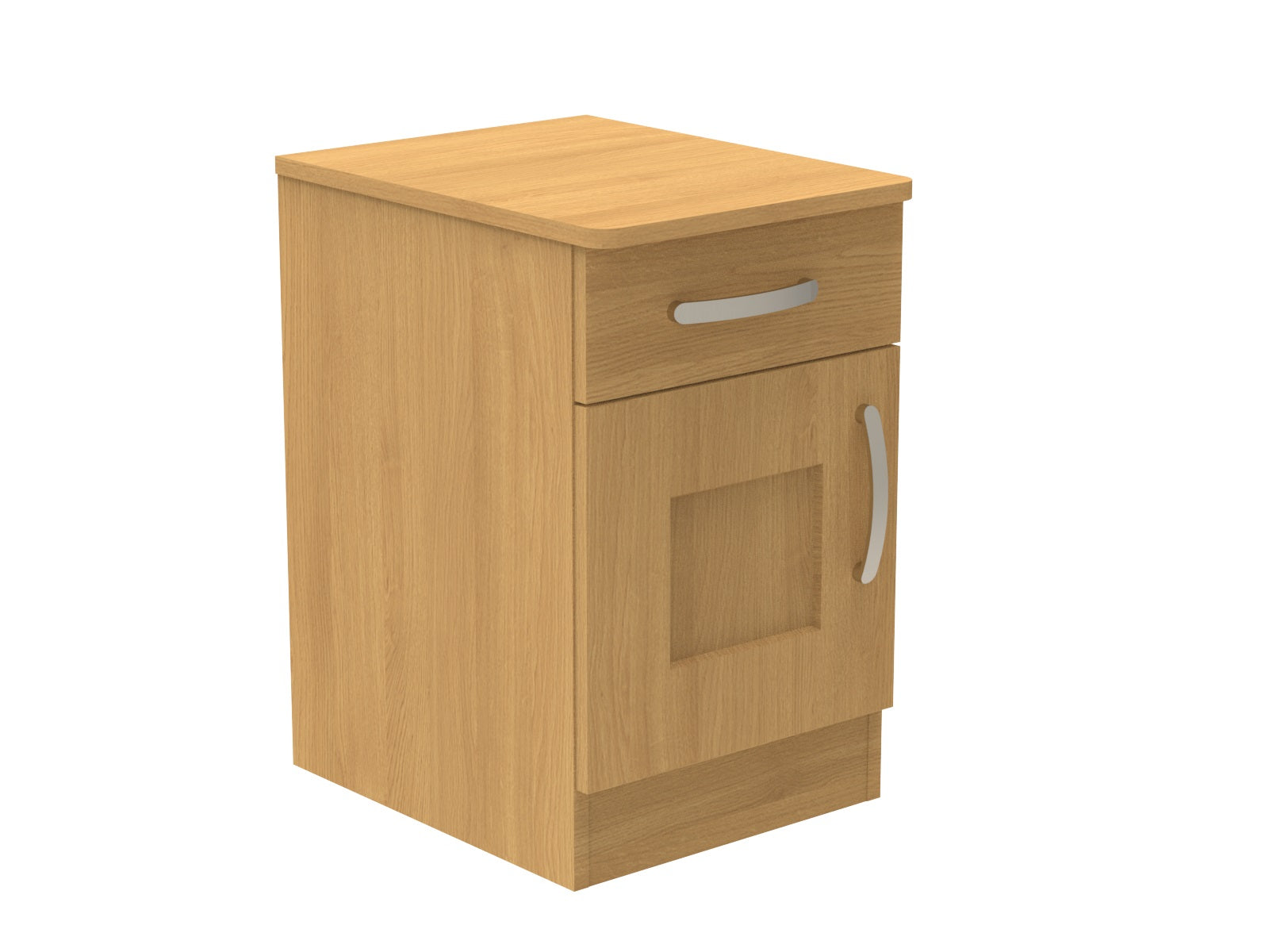 Caversham Single Drawer & Door Bedside Cupboard with Top Drawer Lock 400mm wide (Left Handed)