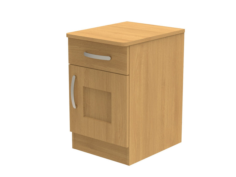 Caversham Single Drawer & Door Bedside Cupboard 400mm wide (Right Handed)
