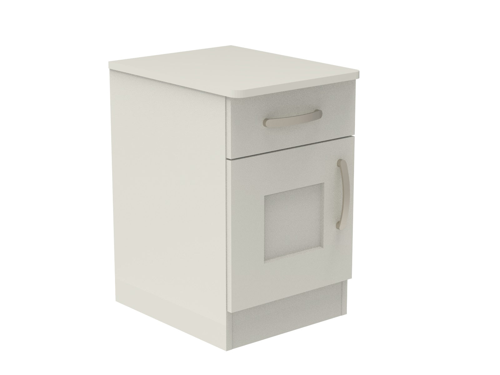 Caversham Single Drawer & Door Bedside Cupboard with Top Drawer Lock 400mm wide (Left Handed)