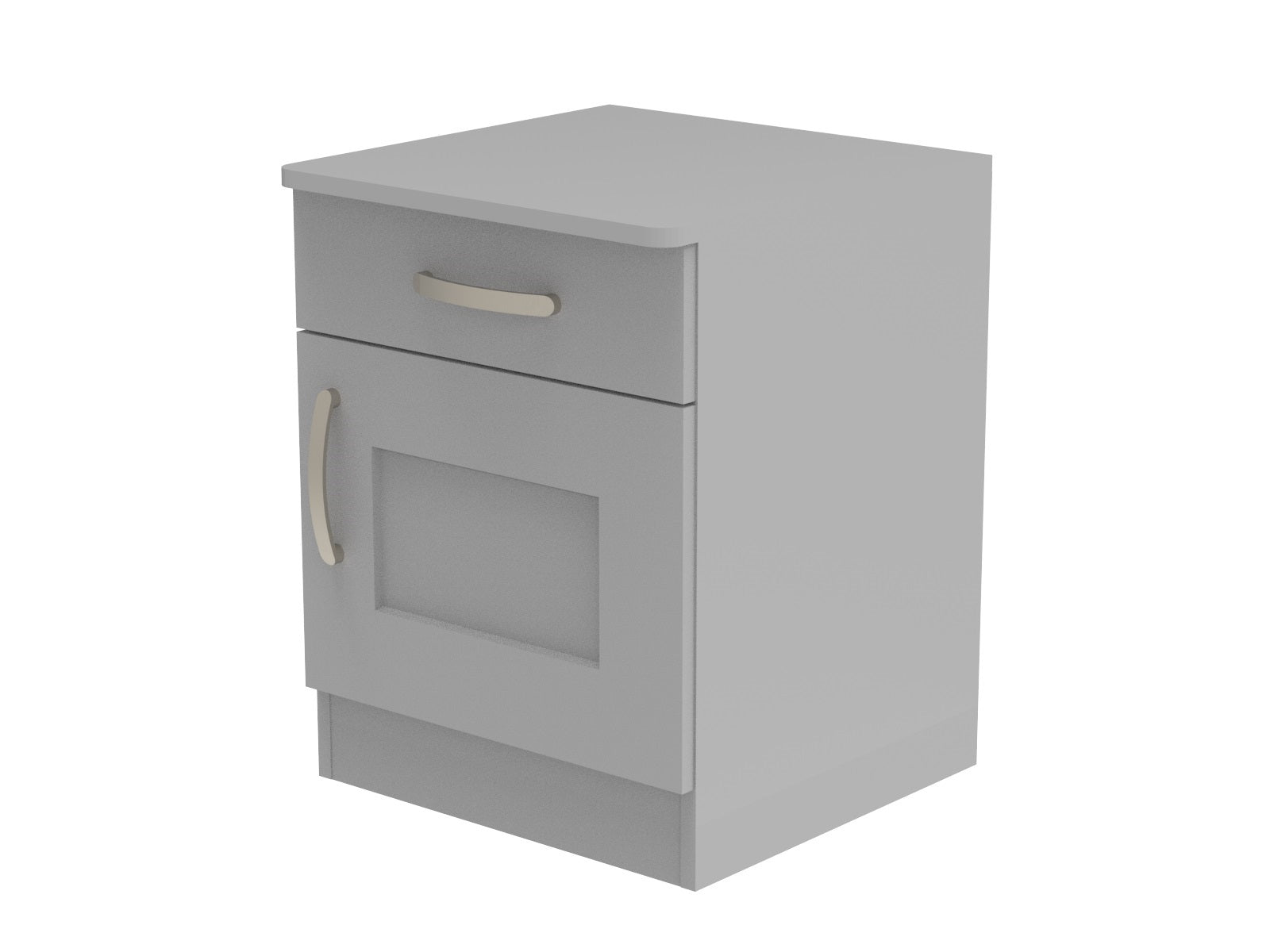 Caversham Single Drawer & Door Bedside Cupboard with Top Drawer Lock 500mm wide (Right Handed)