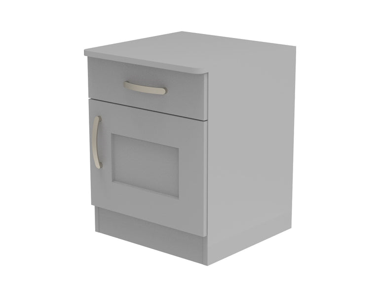 Caversham Single Drawer & Door Bedside Cupboard with Top Drawer Lock 500mm wide (Right Handed)