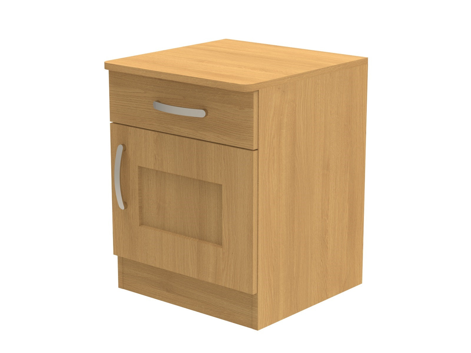 Caversham Single Drawer & Door Bedside Cupboard with Top Drawer Lock 500mm wide (Right Handed)