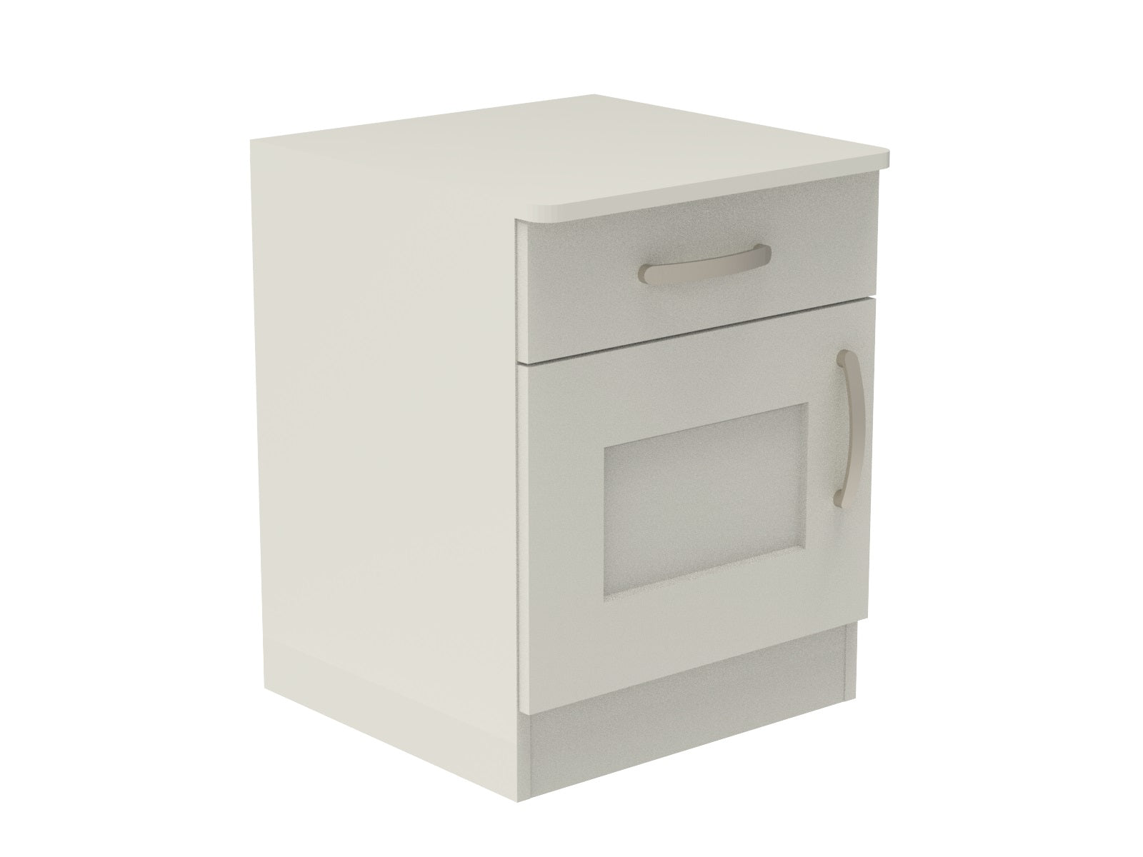 Caversham Single Drawer & Door Bedside Cupboard with Top Drawer Lock 500mm wide (Left Handed)