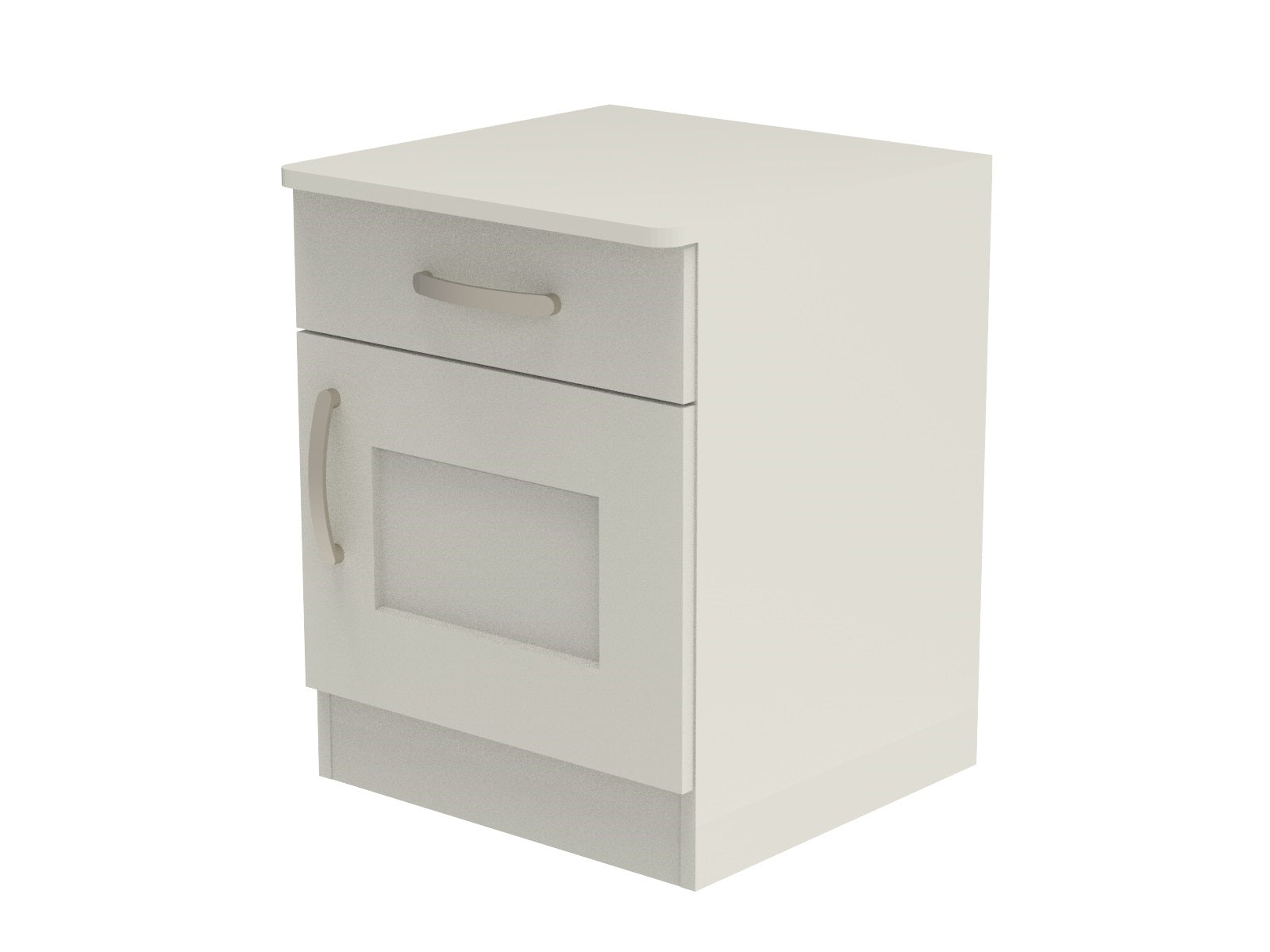 Caversham Single Drawer & Door Bedside Cupboard with Top Drawer Lock 500mm wide (Right Handed)