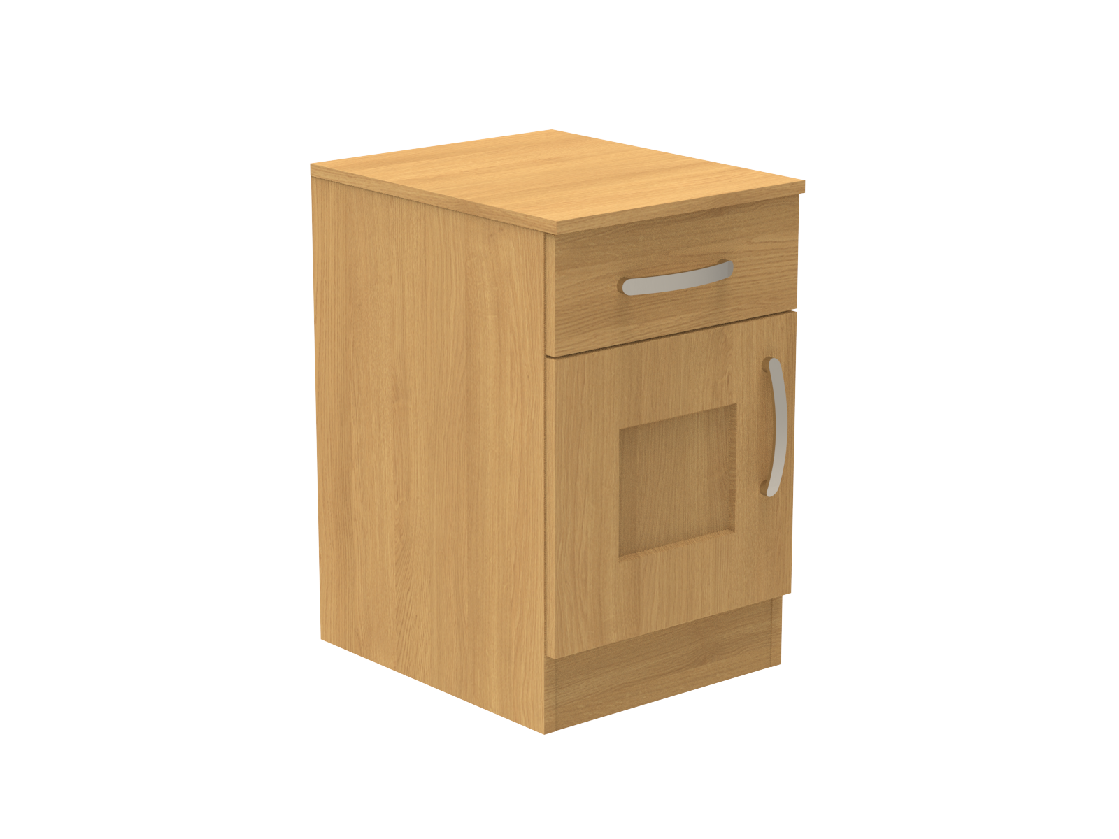 Caversham Single Drawer & Door Bedside Cupboard with Top Drawer Lock 400mm wide (Left Handed)