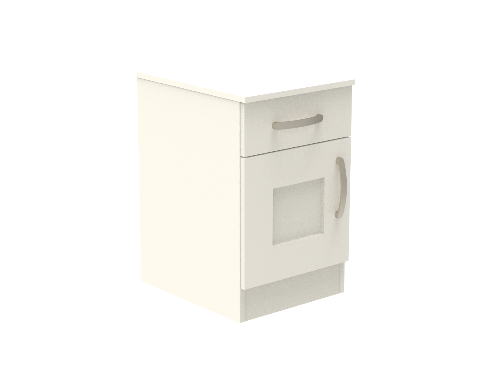 Caversham Single Drawer & Door Bedside Cupboard with Top Drawer Lock 400mm wide (Left Handed)