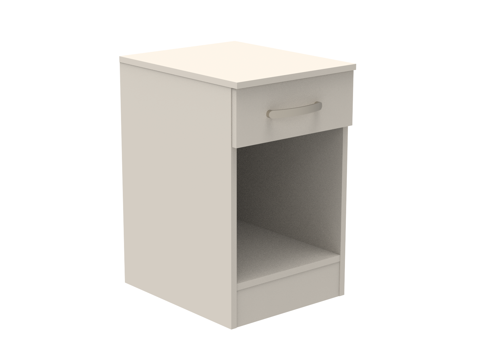 Amberley Single Drawer Bedside Chest with Top Drawer Lock 400mm wide