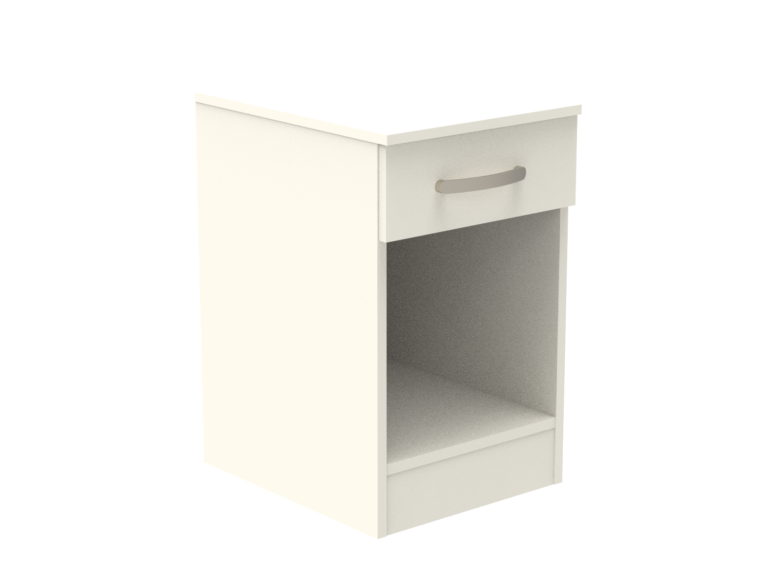Amberley Single Drawer Bedside Chest with Top Drawer Lock 400mm wide