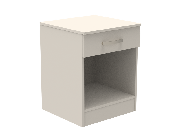 Amberley Single Drawer Bedside Chest with Top Drawer Lock 500mm wide