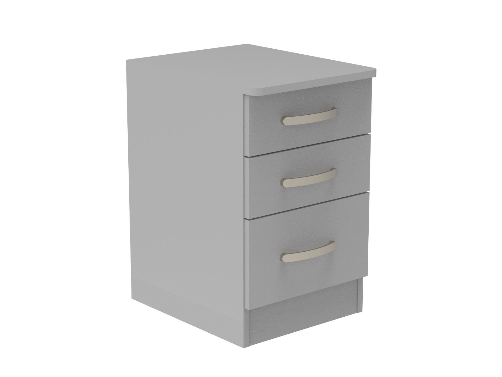 Amberley 3 Drawer Bedside Chest with Top Drawer Lock 400mm wide