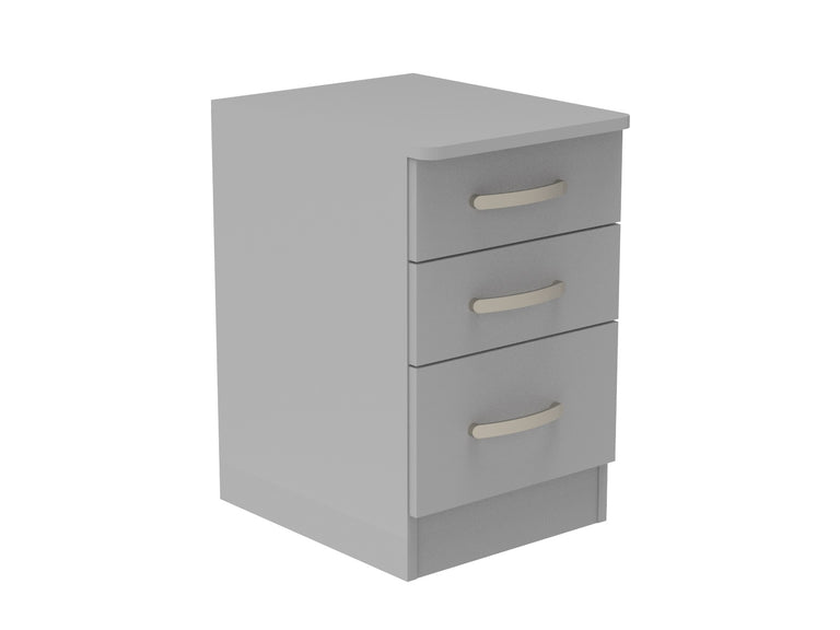 Amberley 3 Drawer Bedside Chest with Top Drawer Lock 400mm wide