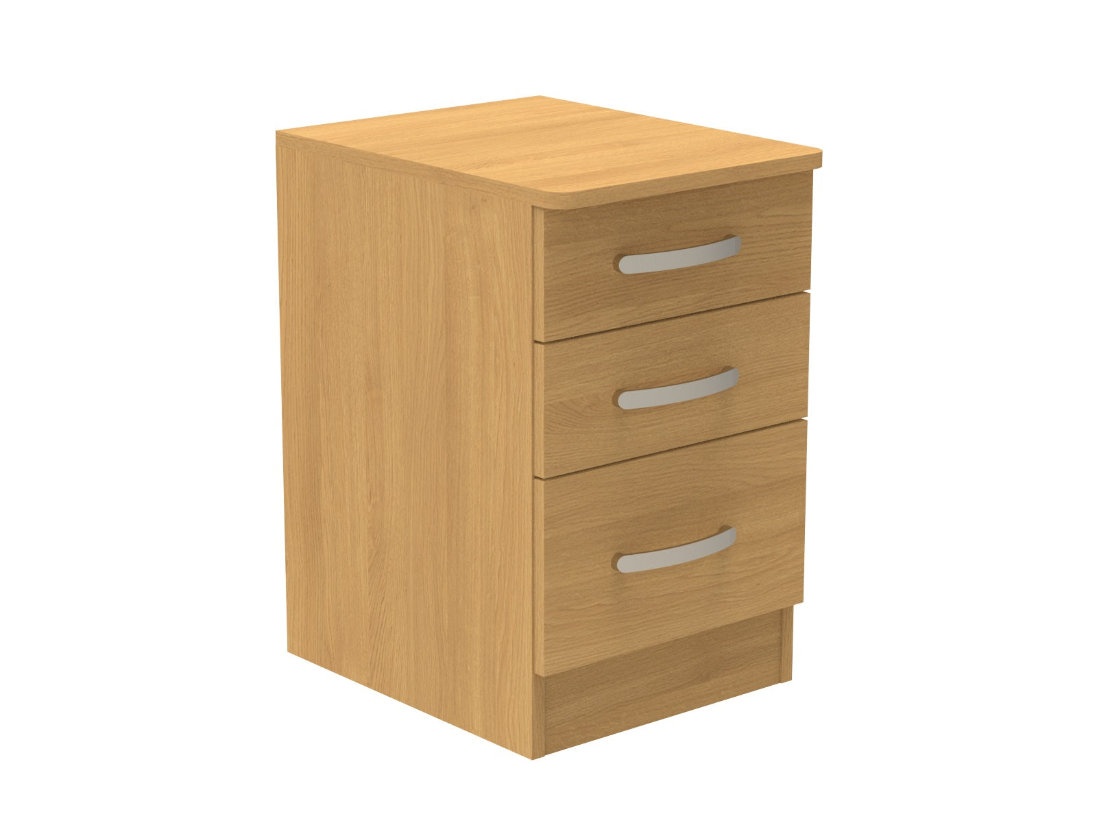 Amberley 3 Drawer Bedside Chest with Top Drawer Lock 400mm wide