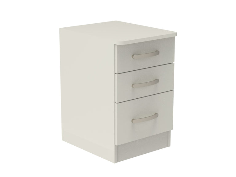 Amberley 3 Drawer Bedside Chest with Top Drawer Lock 400mm wide