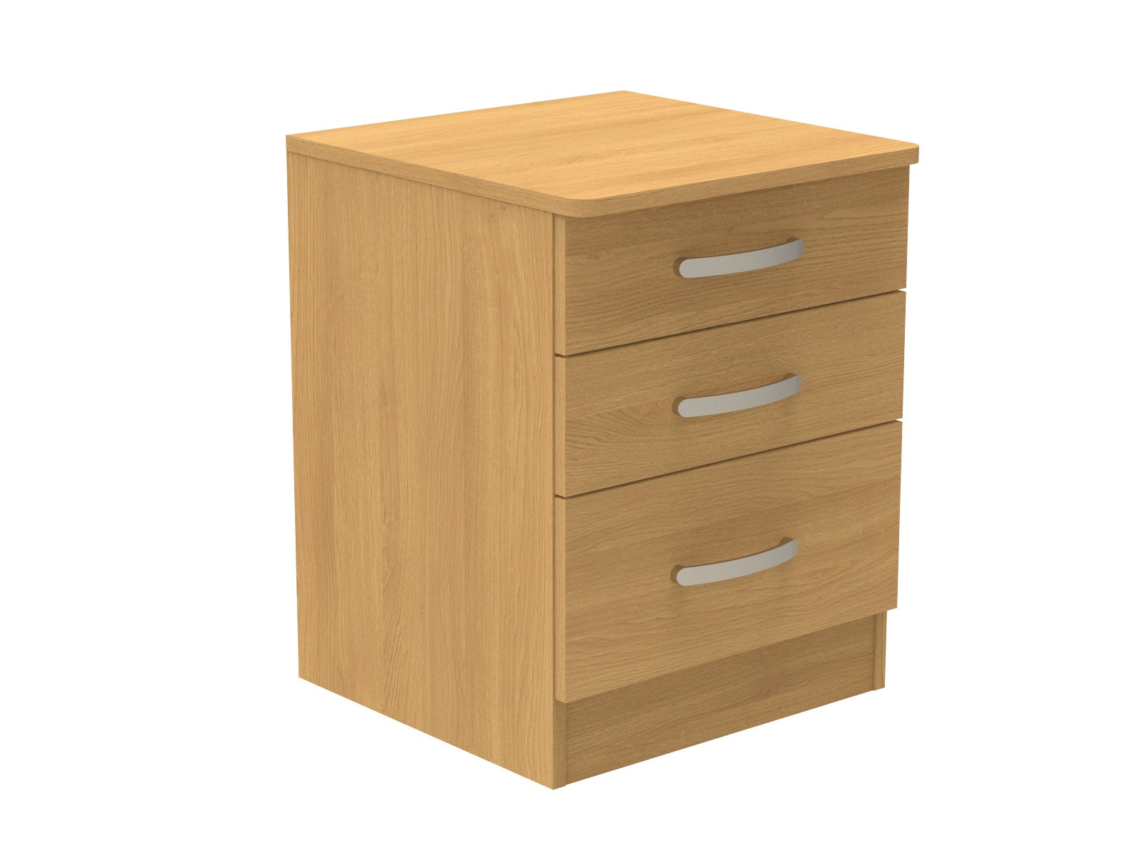 Amberley 3 Drawer Bedside Chest with Top Drawer Lock 500mm wide