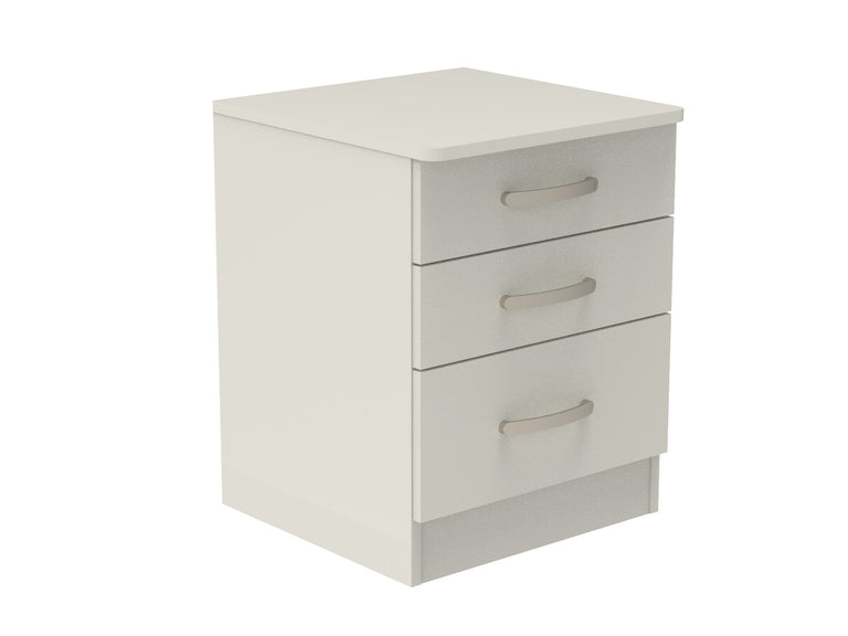 Amberley 3 Drawer Bedside Chest with Top Drawer Lock 500mm wide