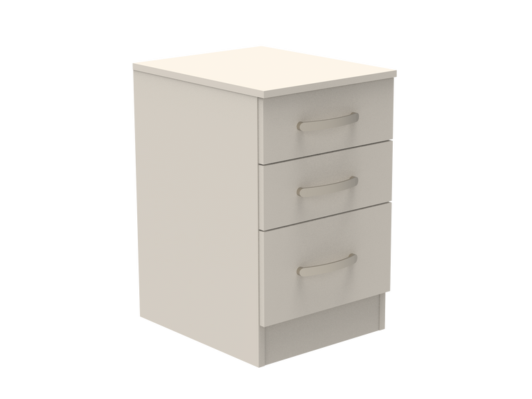 Amberley 3 Drawer Bedside Chest with Top Drawer Lock 400mm wide