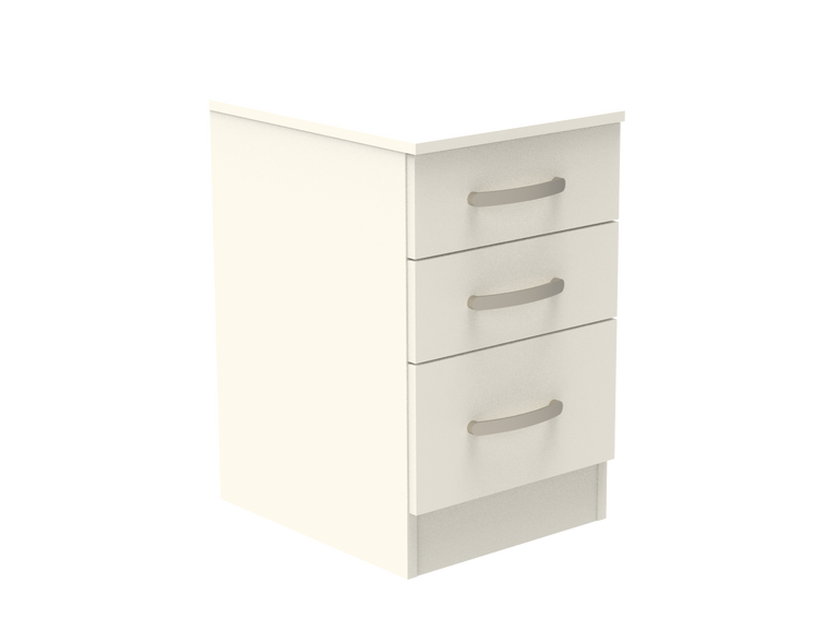 Amberley 3 Drawer Bedside Chest with Top Drawer Lock 400mm wide