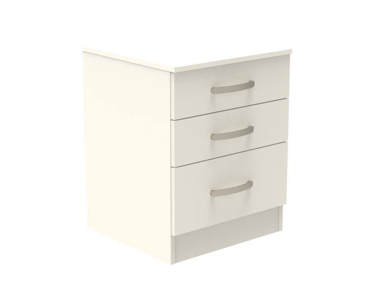 Amberley 3 Drawer Bedside Chest with Top Drawer Lock 500mm wide