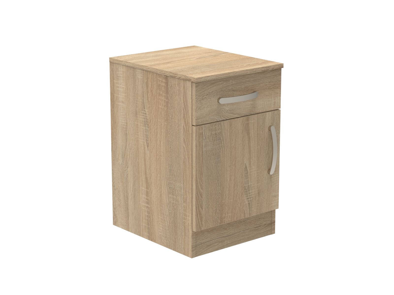 Amberley Single Drawer & Door Bedside Cupboard with Top Drawer Lock 400mm wide (Left Handed)
