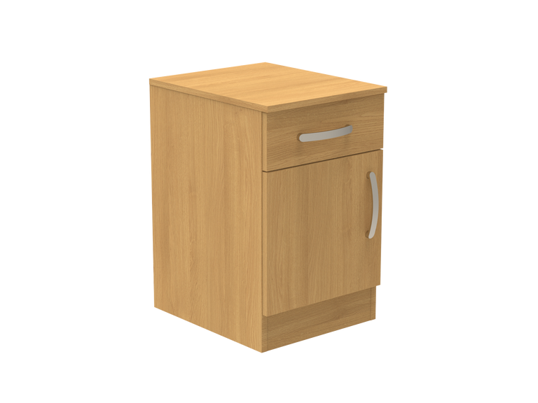 Amberley Single Drawer & Door Bedside Cupboard with Top Drawer Lock 400mm wide (Left Handed)