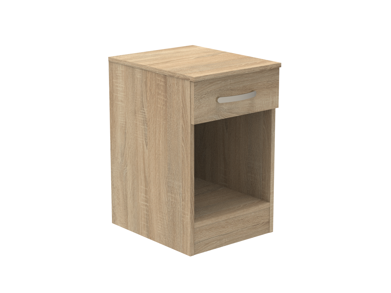 Amberley Single Drawer Bedside Chest with Top Drawer Lock 400mm wide