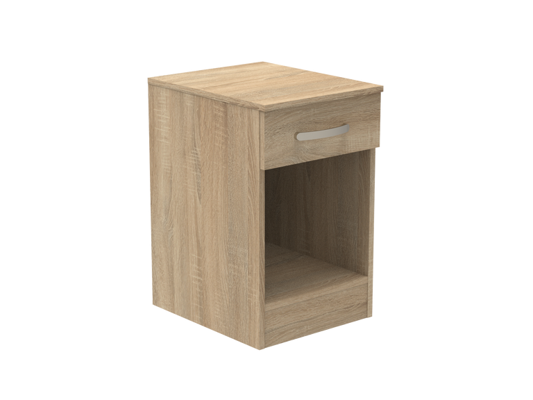 Amberley Single Drawer Bedside Chest with Top Drawer Lock 400mm wide