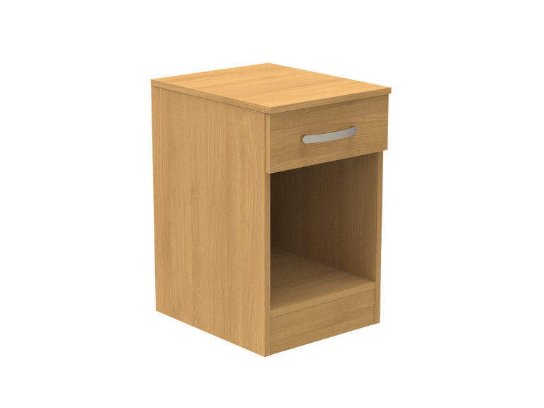 Amberley Single Drawer Bedside Chest with Top Drawer Lock 400mm wide