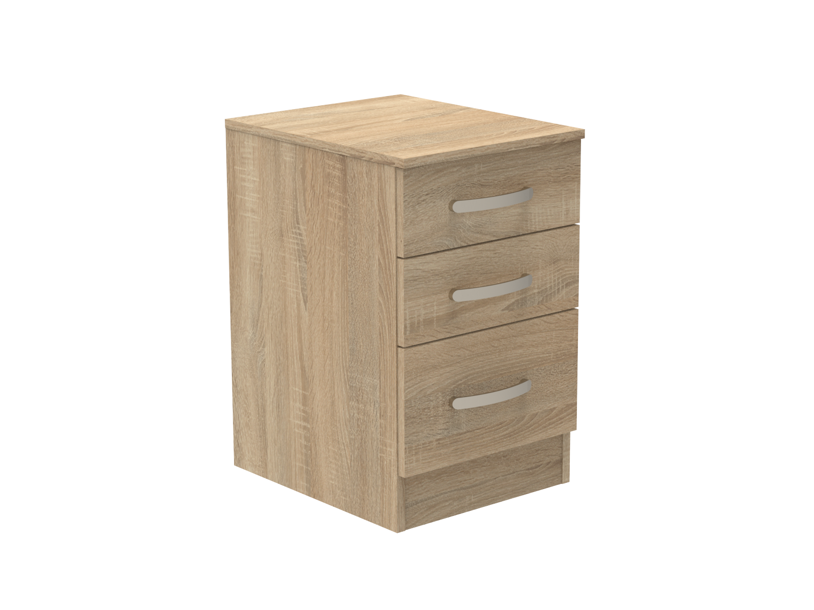 Amberley 3 Drawer Bedside Chest with Top Drawer Lock 400mm wide