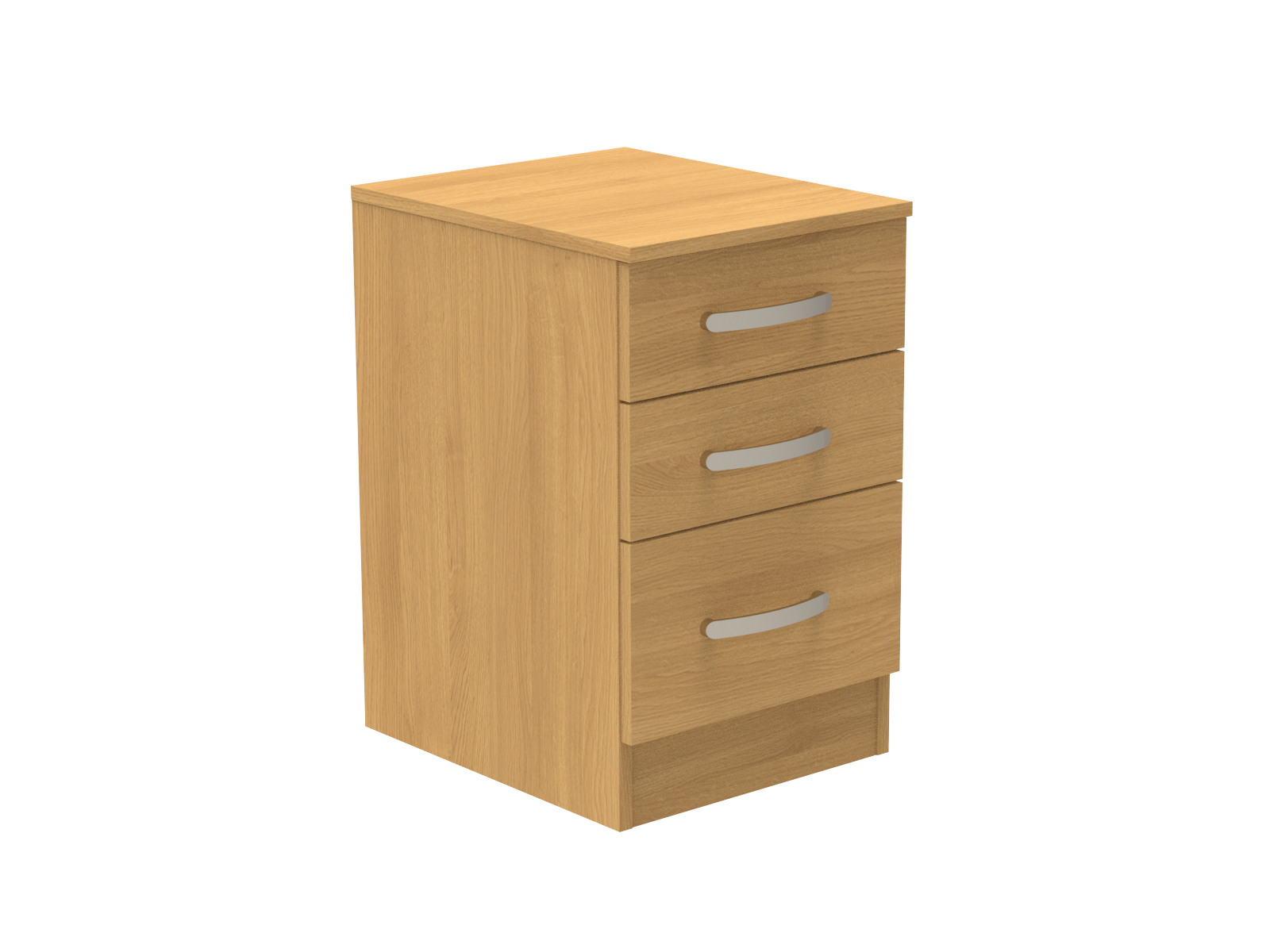 Amberley 3 Drawer Bedside Chest with Top Drawer Lock 400mm wide